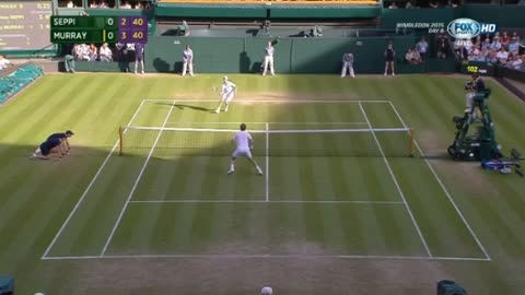 Murray vs Seppi - Round 3 - Wimbledon 2015