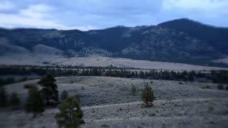 Montana valley at dusk