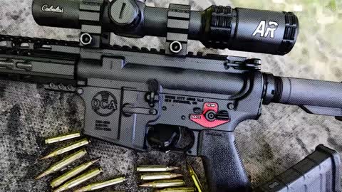 AR15 with Binary trigger montage 5.56