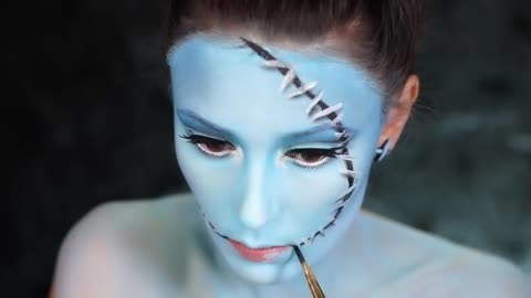 "Master the Art of Sally Halloween Makeup: Step-by-Step Tutorial for a Spooky Yet Stunning Look!"