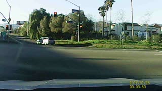 Car Crashes into Power Line