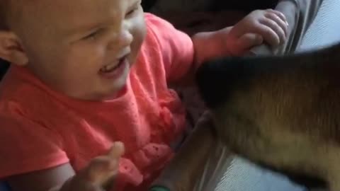 baby howls like a wolf