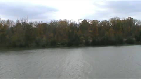 The Welland canal on a cloudy day