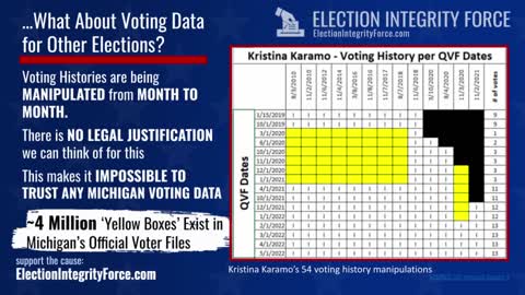 EIF Short Cuts: Kristina Karamo's Numerous OFFICIAL Voter History Corruptions