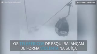 Ventos fortes põem em risco população nos resorts de esqui na Suíça