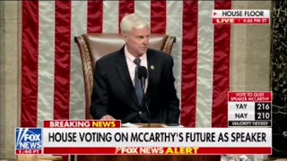 No Longer Speaker! Kevin McCarthy Was Just Voted Out