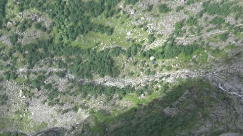 Base Jumping from Kjerag Cliff in Norway