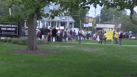 Cranston Library Protest