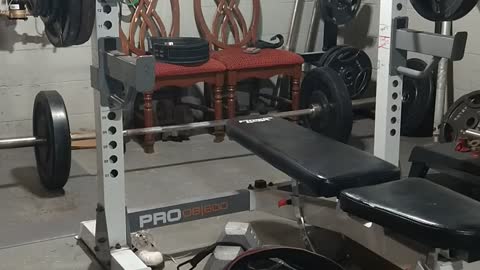 265 x 2 sticking point height pin bench