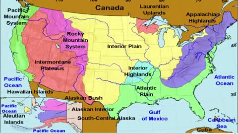 50 States and Capitals of the United States of America | Learn geographic regions of the USA map