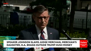 Speaker Johnson Takes Direct Aim At Trump Hush Money Trial Judge