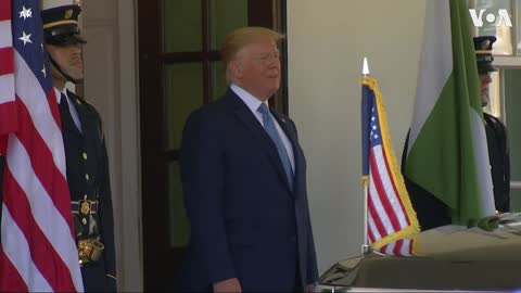 President Donald Trump Greets Pakistan's Prime Minister Imran Khan at the White House
