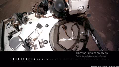 Very first sound from Mars