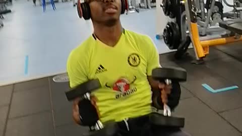 Bigmac at the gym.