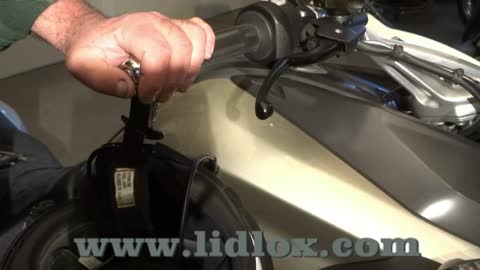 Lidlox Helmet Lock Installation on a BMW K1600