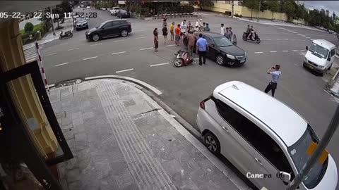 The intersection with the most accidents of the month