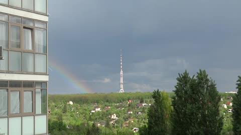 Rainbow near the tower #1