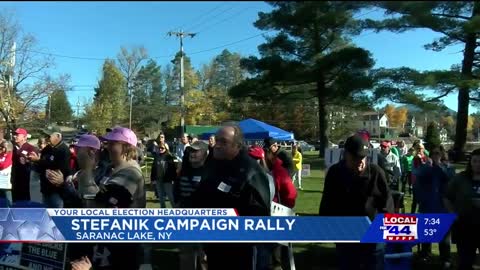 Elise Holds SAVE OUR STATE Campaign Rally in Saranac Lake 10.22.22