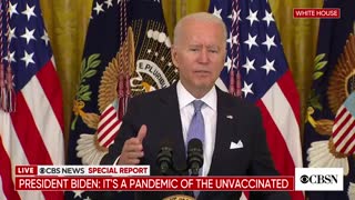 Glassy-Eyed Biden Thanks the Commentators on "Fax" News