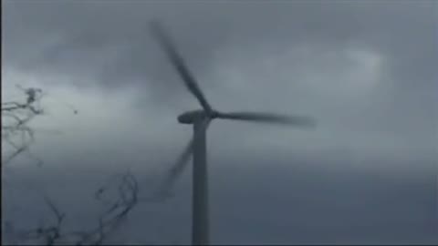 Windmill destructed in storm - Too much wind