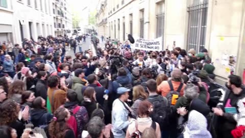 Students Shut Down Sciences Po in Protest of Israel's Actions in Gaza | Amaravati Today