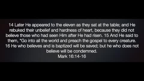 Mark 16:14-16 PODCAST