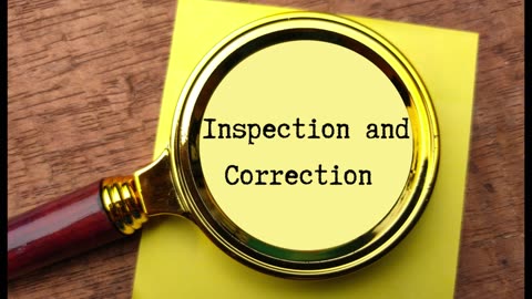 A week Of Inspection And Correction
