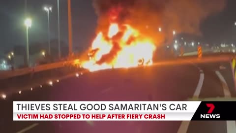 Thieves Steal Good Samaritans Car