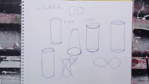 How to Draw A Cylinder - Basic Shape