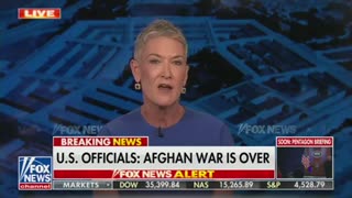 Fox News’ Jennifer Griffin announces that “America’s longest war is officially over.”
