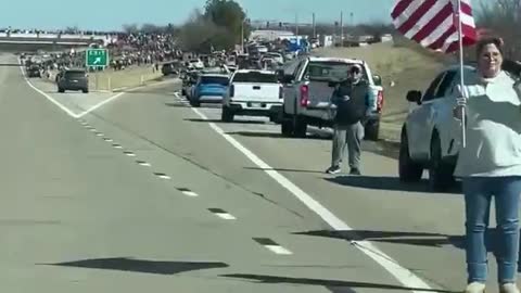 Freedom Convoy USA - THOUSANDS of supporters show up to witness HISTORIC convoy traveling 11 days cross country