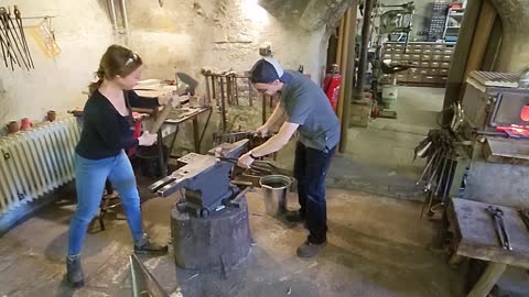 Blacksmith shop in a listed building