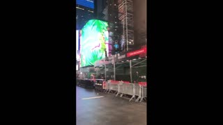 Unknown Man Flies Hoverboard In Time Square, NYC