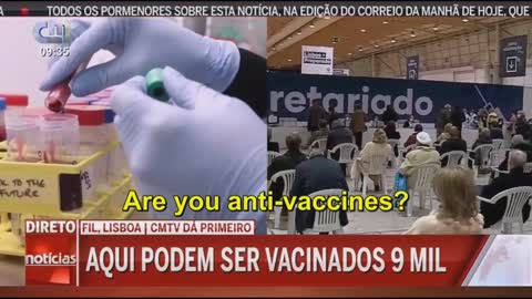 Mulher foi obrigada a ser vacinada (EN: Woman was forced to be vaccinated)