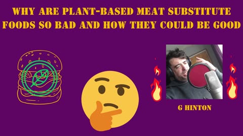 Why are Plant-Based Meat Substitute Foods so Bad and How They Could be Good