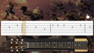 Attack on Titan op 1 ( shingeki no kyojin ) - guitar tutorial ( tab )