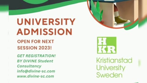Kristianstad University Sweden Admission Open 2024