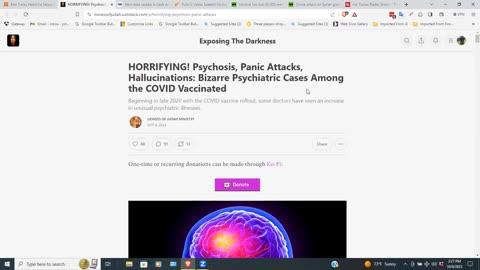 HORRIFYING! Psychosis, Panic Attacks, Bizarre Psychiatric Cases Among the COVID Vaccinated