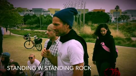 LA Standing w Standing Rock | Troy Casey at The Love MOB in Santa Monica | #NoDAPL