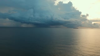 Drone View, Storm Over Fort Lauderdale, Florida