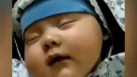 Wow !! Cute baby Sleeping