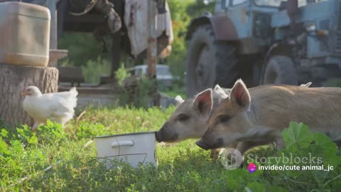 Adventures with Adorable Piglets