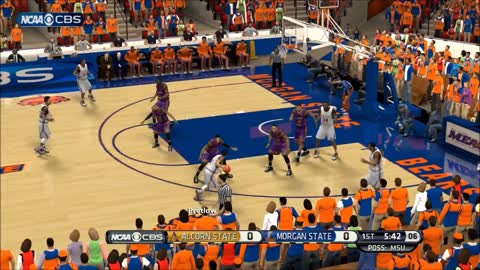 NBA 2k14 HBCU Basketball Mod Alcorn State vs Morgan State
