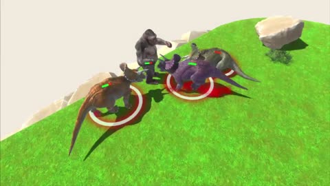 GORO THE GIANT VS DINOSAURS BATTLE - Animal Revolt Battle Simulator