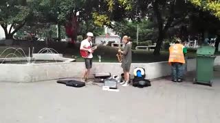 Street Artists Entertain Locals In Budapest