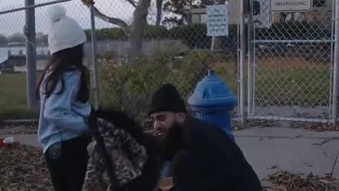 Muslim Child helps homeless kid! #shorts