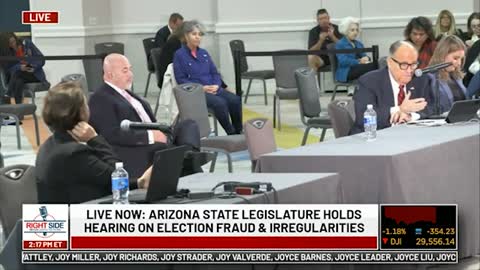 Witness # 3 Speaks at Arizona State Legislature Hearing on Election 2020. Nov. 30, 2020.