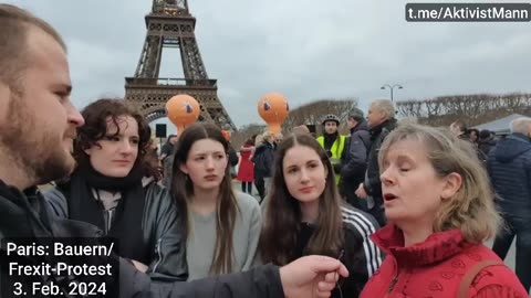 Bauern Proteste Frankreich Paris Interview