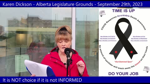 Karen Dickson - Alberta Legislature Grounds - September 29th, 2023