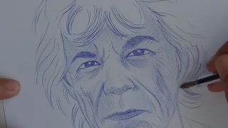 Desenho com caneta - Mick Jagger